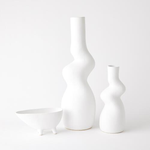 Crooked Vase-White