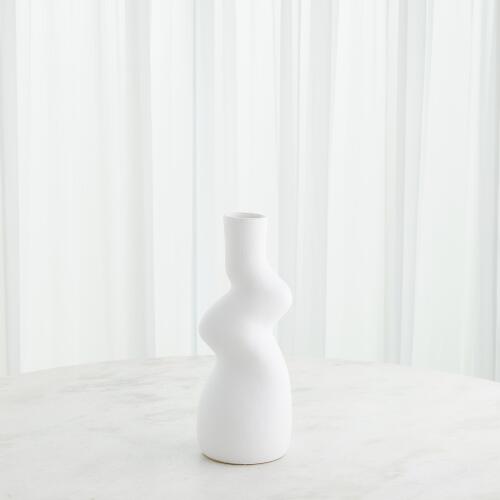 Crooked Vase-White