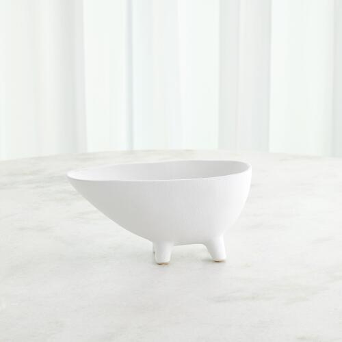 Footed Planter-White