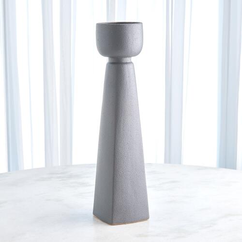 Cupped Vase-Dark Grey