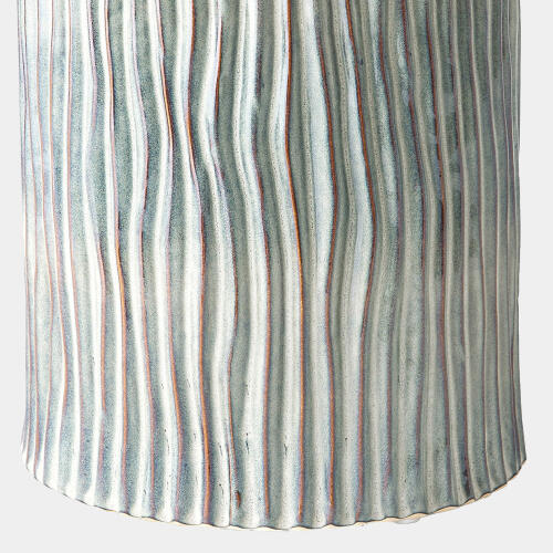 Bromily Texture Wave Stool-Shiney Gray