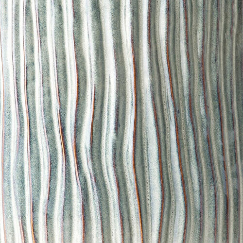 Bromily Texture Wave Stool-Shiney Gray