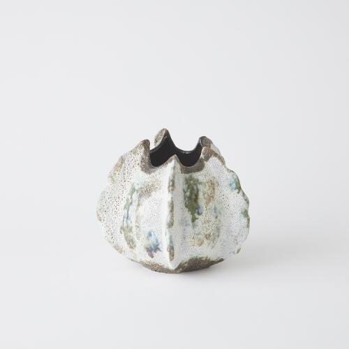 Ceramic Pinched Vase-Green