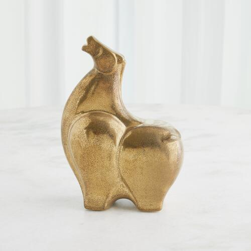 Greek Fat Horse-Head Up-Reactive Gold