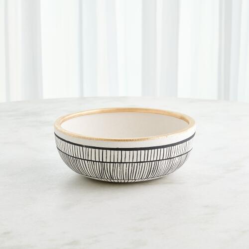 Medallion Black & Beige Bowl