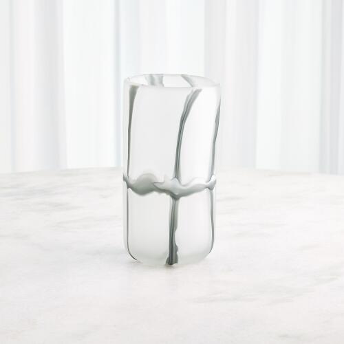 Crooked Line Grid Vase