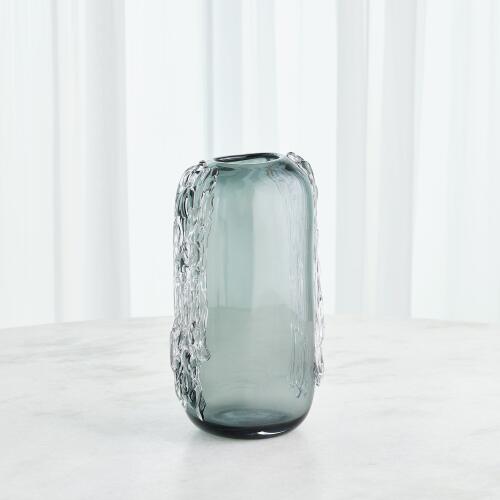 Side Squiggle Vase-Gray