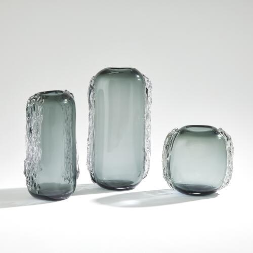 Side Squiggle Vase-Grey