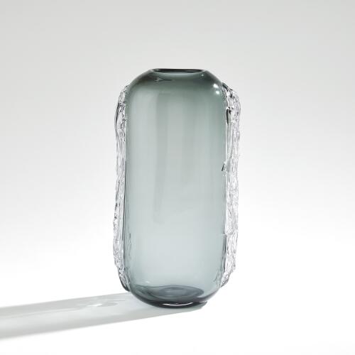 Side Squiggle Vase-Grey