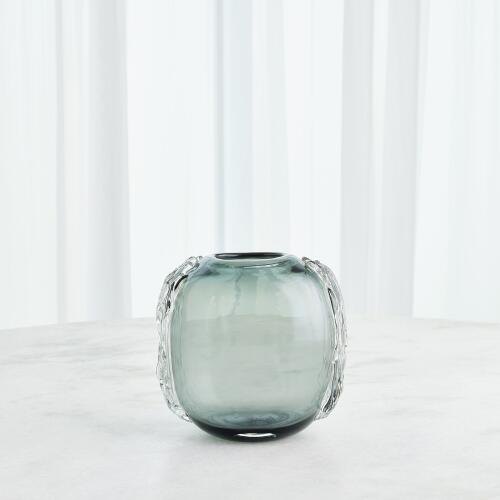 Side Squiggle Vase-Grey