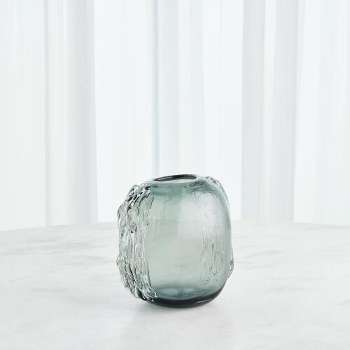 Side Squiggle Vase-Grey