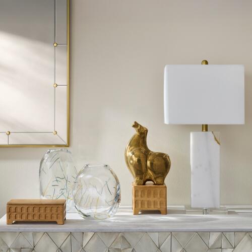 Claus Stud Mirror-Brushed Brass