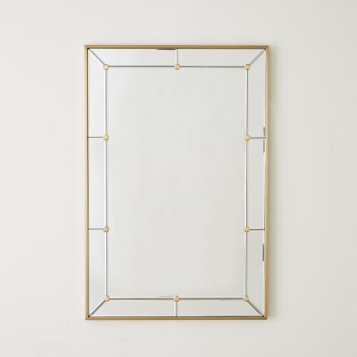 Brass Stud Mirror