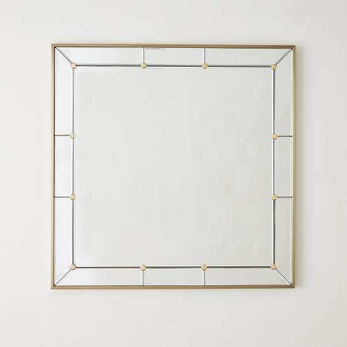 Brass Stud Mirror