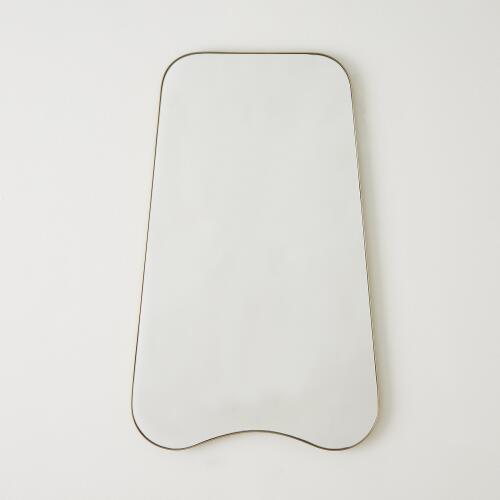 Mariko Organic Brass Framed Mirror