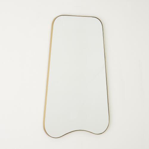 Mariko Organic Brass Framed Mirror