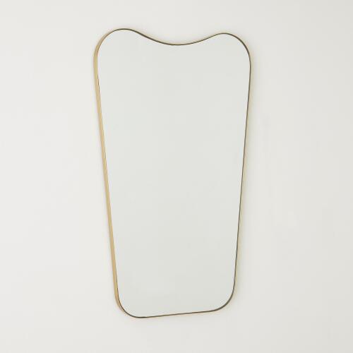 Mariko Organic Brass Framed Mirror