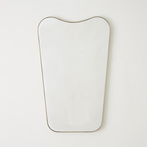 Organic Brass Framed Mirror