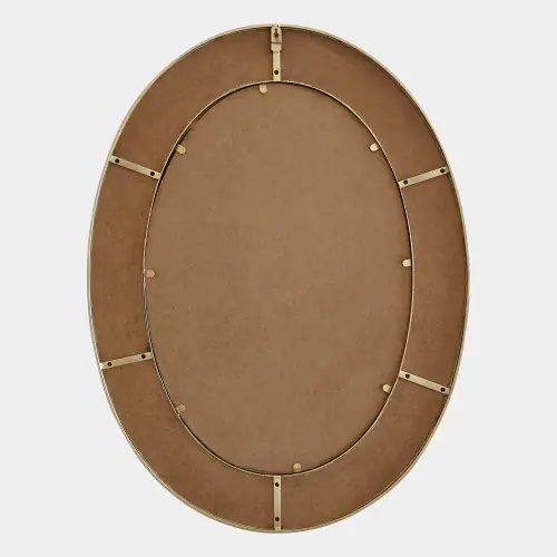 Rabson Mirror-Faux Shagreen Gold/Cream