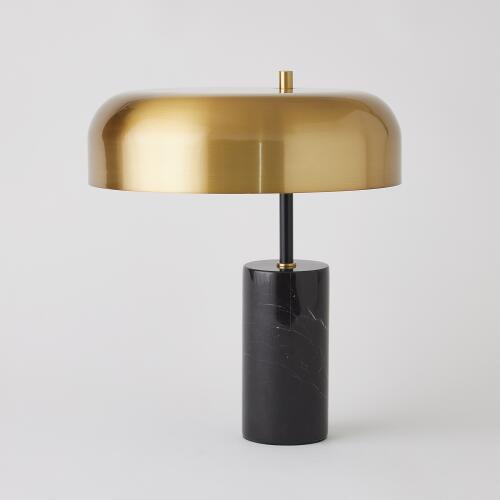 Dome Table Lamp-Gold/Black