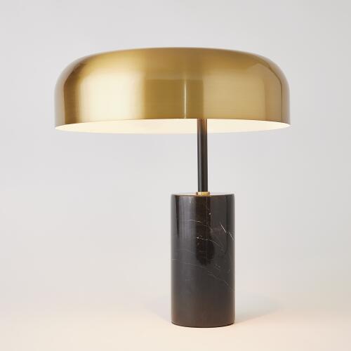 Dome Table Lamp-Gold/Black