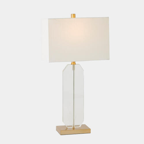 Emma Crystal Table Lamp-Gold