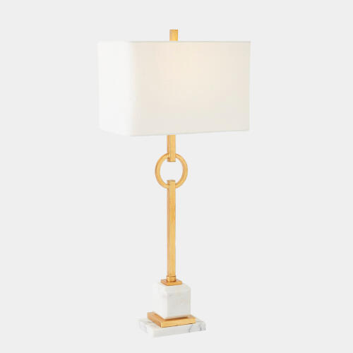 Top Ring Table Lamp-Gold Leaf