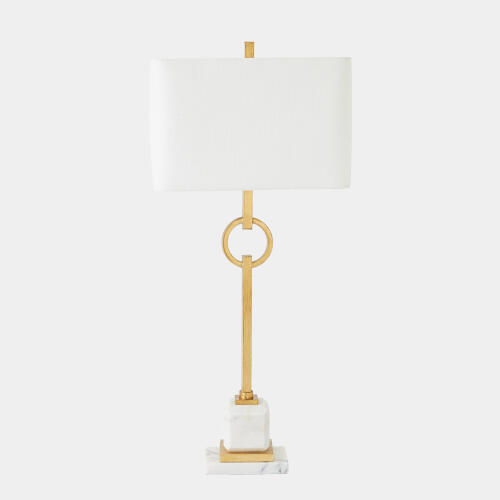Top Ring Table Lamp-Gold Leaf