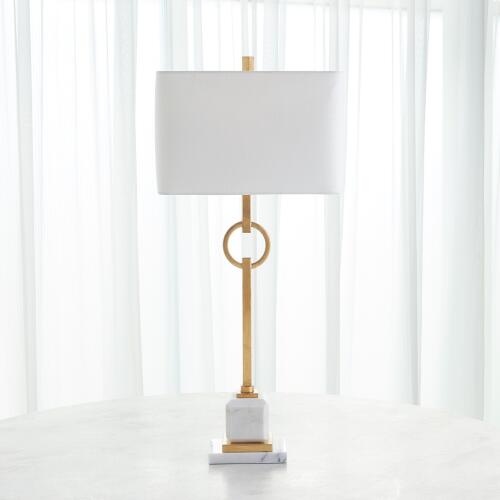 Top Ring Table Lamp-Gold Leaf