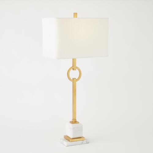 Top Ring Table Lamp-Gold Leaf