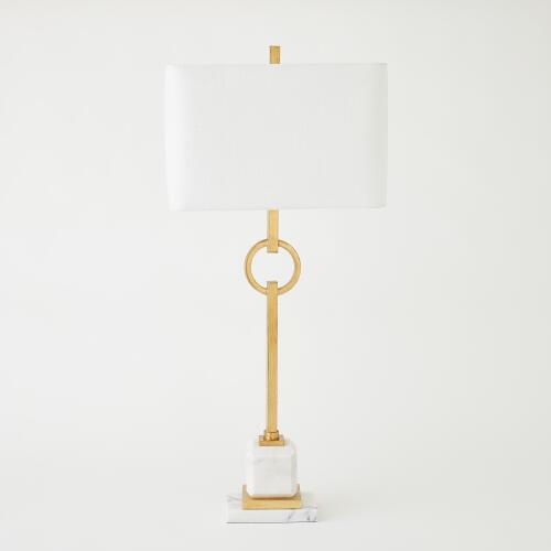 Top Ring Table Lamp-Gold Leaf