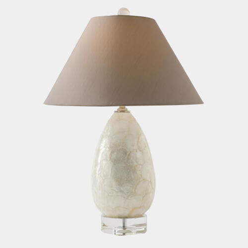 Lydia Abalone Scaled Lamp-Gray