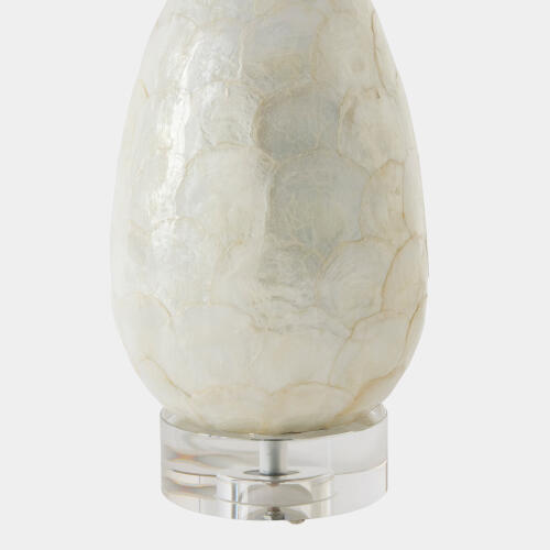 Lydia Abalone Scaled Lamp-Gray