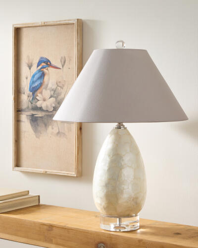 Abalone Shell Scaled Lamp-Gray