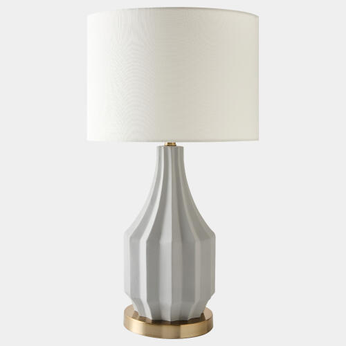 crandall fluted lamp-gray