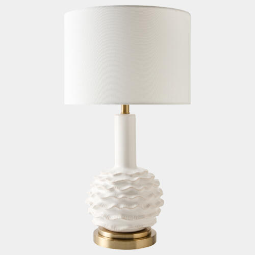 cordelia ruffles lamp-white