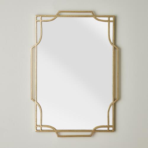 Gold Leaf Wall Mirror