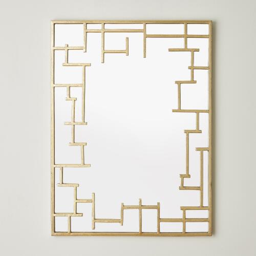 Gold Leaf Wall Mirror