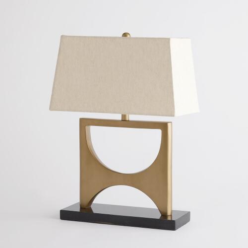 antique brass table lamp