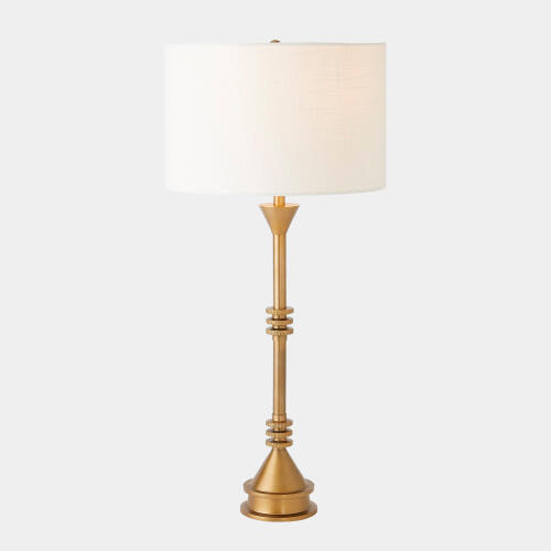 Gear Table Lamp-Antique Brass