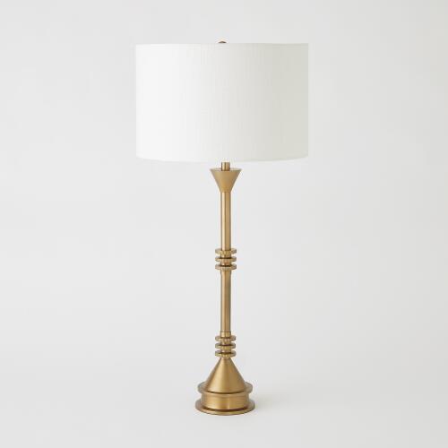 Gear Table Lamp-Antique Brass