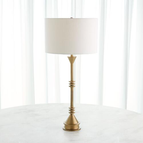 Gear Table Lamp-Antique Brass