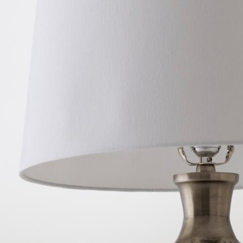 Hammered Table Lamp-Antique Silver