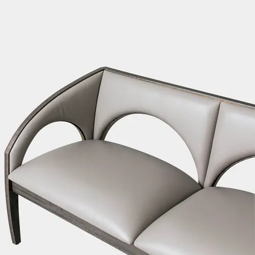Arches Dining Bench-Muslin