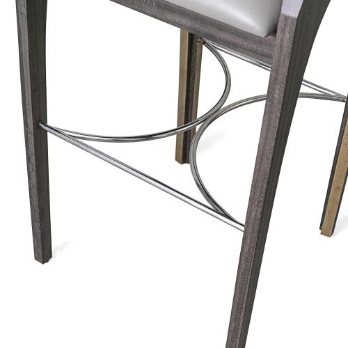 Arches Barstool-Grey Leather