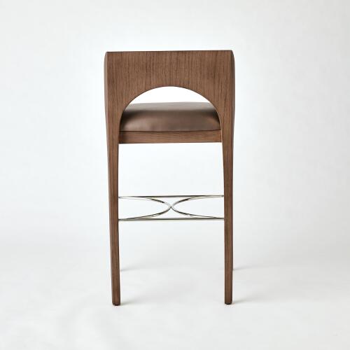 Arches Barstool-Nutmeg/Champagne