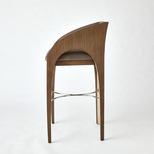 Arches Barstool-Nutmeg/Champagne