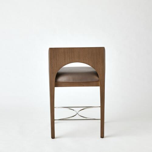 Arches Counter Stool-Nutmeg/Champagne