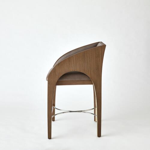 Arches Counter Stool-Nutmeg/Champagne