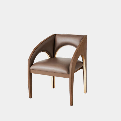 Arches Dining Chair-Nutmeg/Champagne